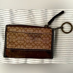 Mini Skinny Id Case In Signature Canvas